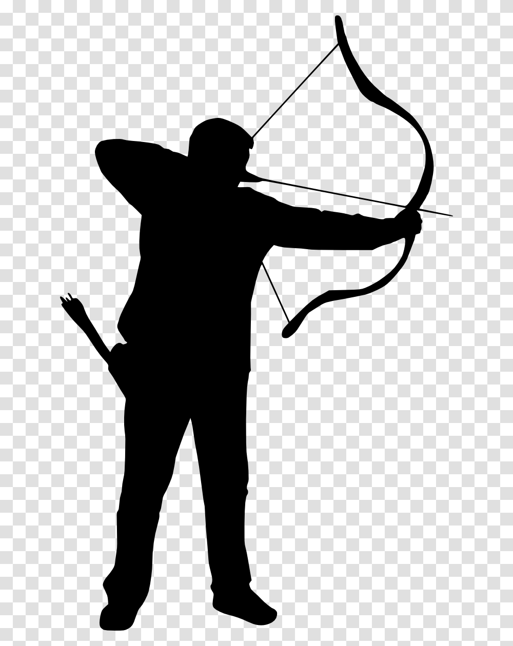 Archer Silhouette, Person, Human, Sport, Sports Transparent Png