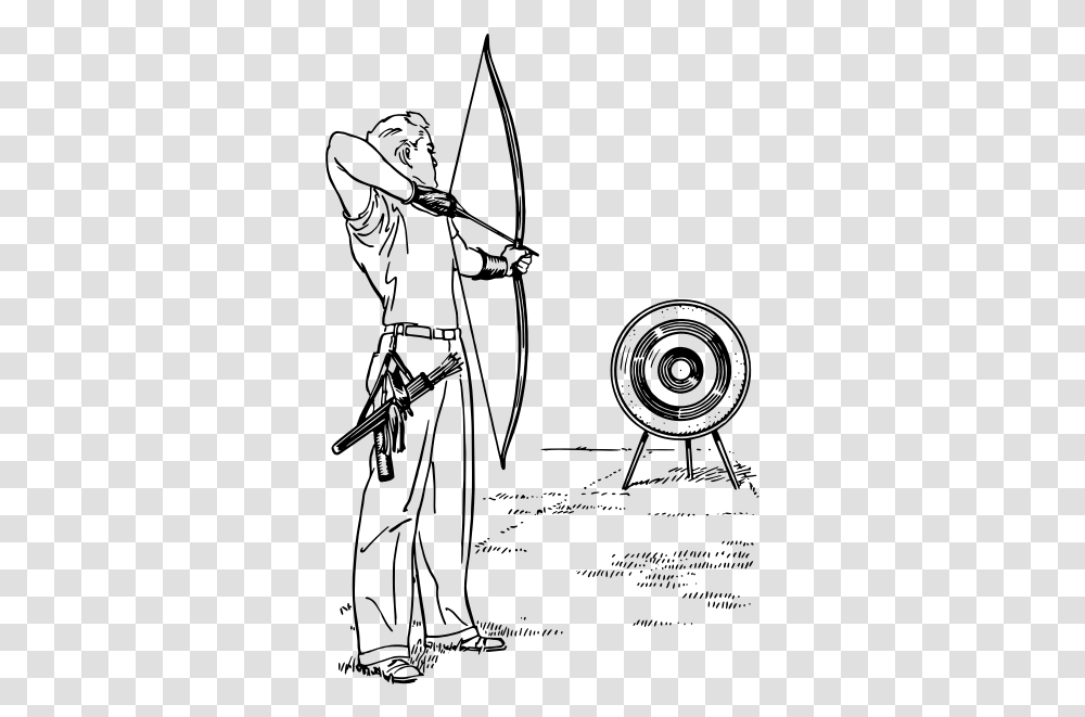 Archery Archery Clipart Black And White, Gray, World Of Warcraft Transparent Png