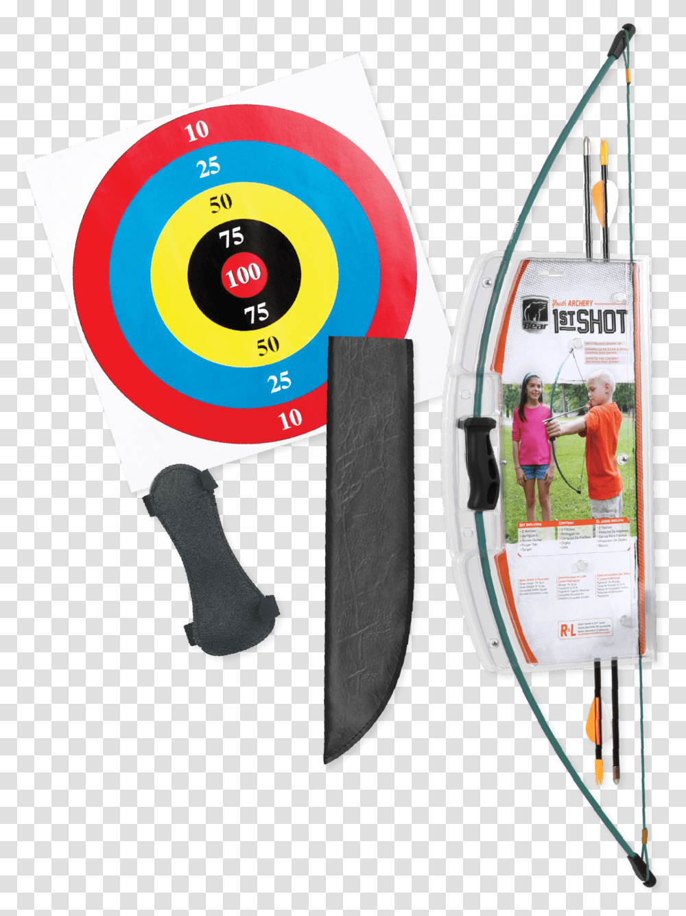 Archery Arrow Bear Archery 1st Shot Youth Bow Set Includes Bear Archery Youth 1st Shot Bow Set, Person, Text, Label, Poster Transparent Png