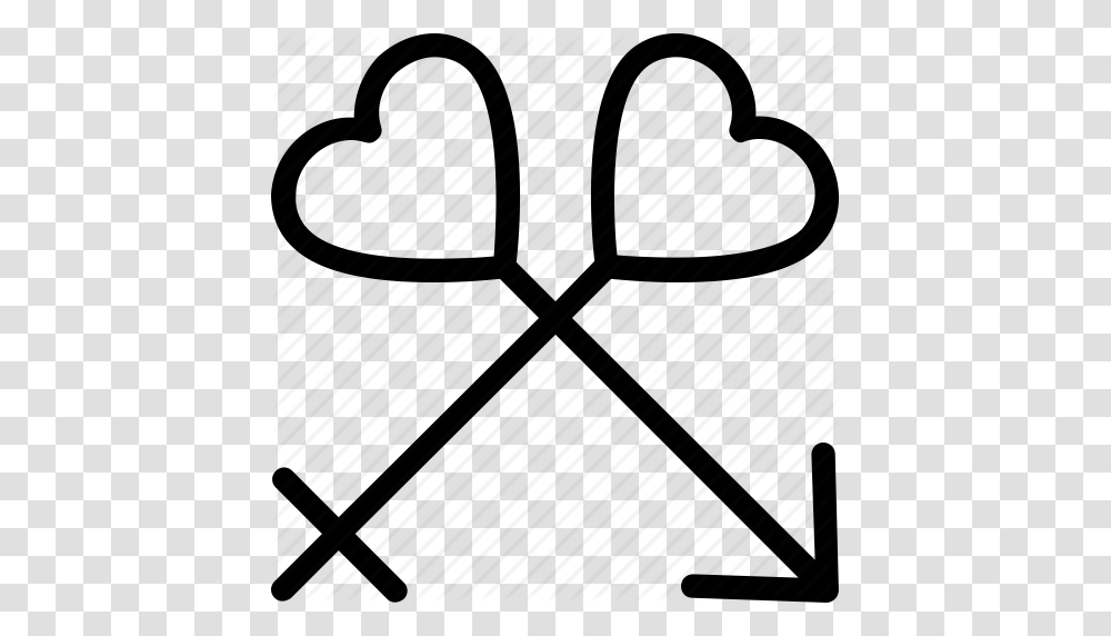Archery Arrow Bow Cupid Bow Heart Arrows Icon, Furniture, Chair, Tabletop Transparent Png