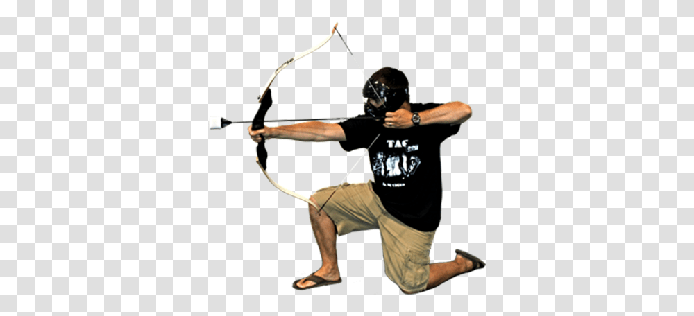 Archery Tag Fun Target Archery, Bow, Person, Human, Helmet Transparent Png