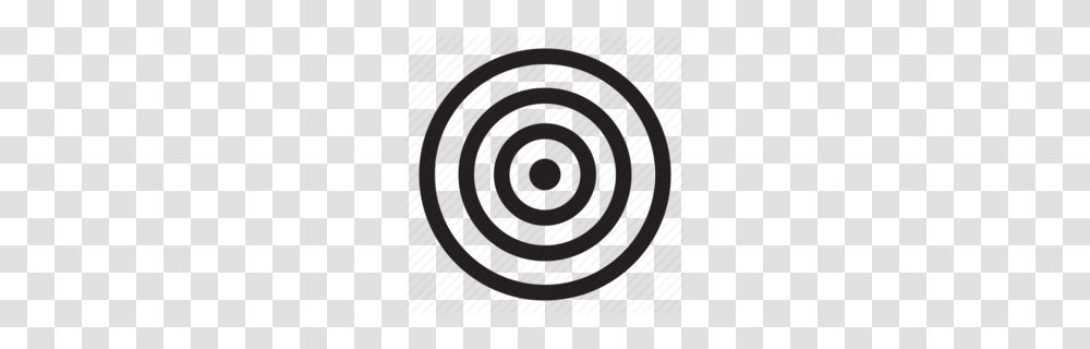 Archery Target Black And White Clipart, Rug, Spiral, Coil, Shooting Range Transparent Png