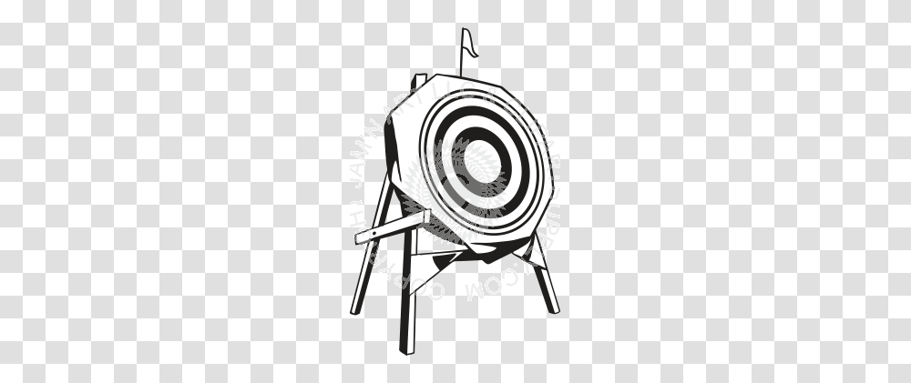 Archery Target Stand Black And White, Chair, Furniture, Spiral, Armor Transparent Png