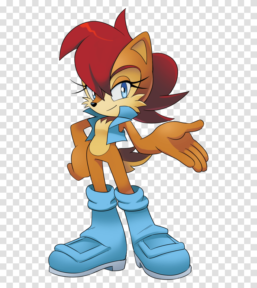 Archie Sonic Comics Sally Acorn, Book, Manga Transparent Png