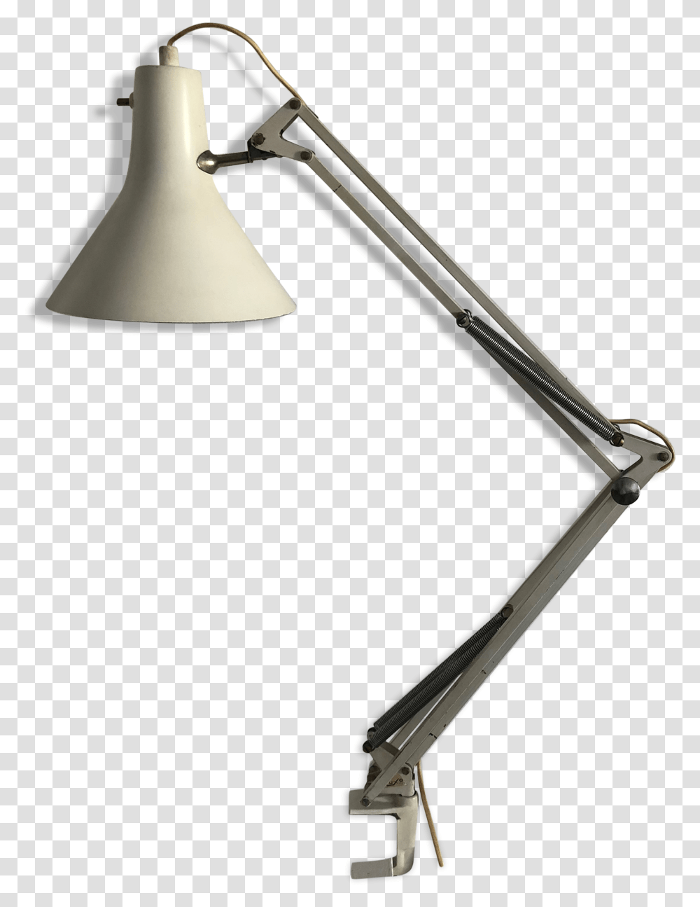 Architect Luxo L4 White Vintage Lamp 1960Src Https Lamp, Lampshade, Table Lamp, Sword, Blade Transparent Png