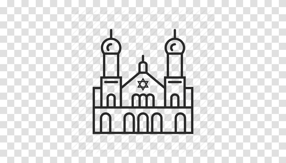 Architecture Building Church House Religion Synagogue Icon, Brick, Fence, Rug Transparent Png
