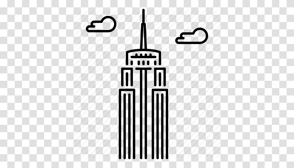 Architecture Building Cloud Empire Sight Skyscraper State Icon, Cowbell Transparent Png