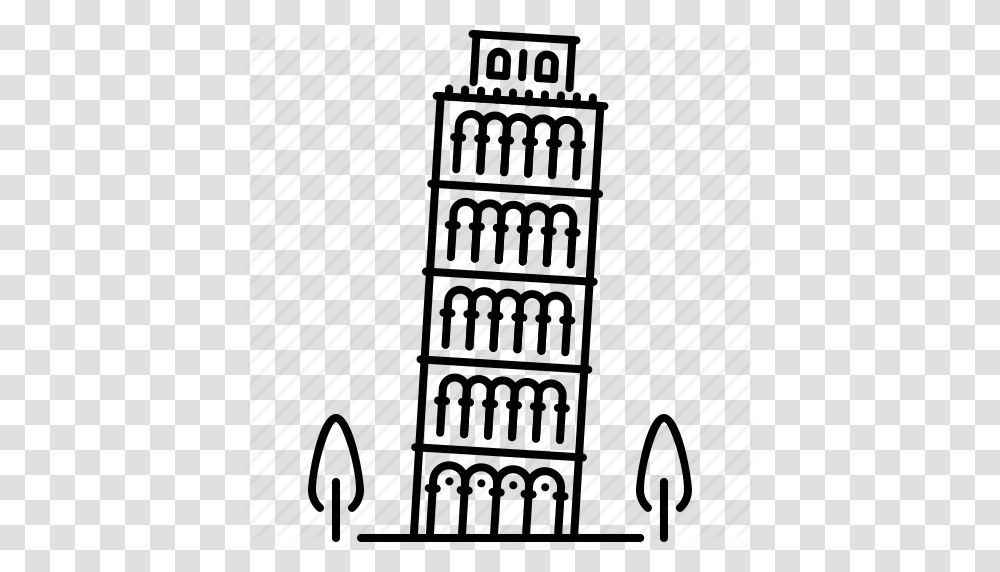 Architecture Building Leaning Pisa Sight Tower Icon, Plant, Tree, Alphabet Transparent Png