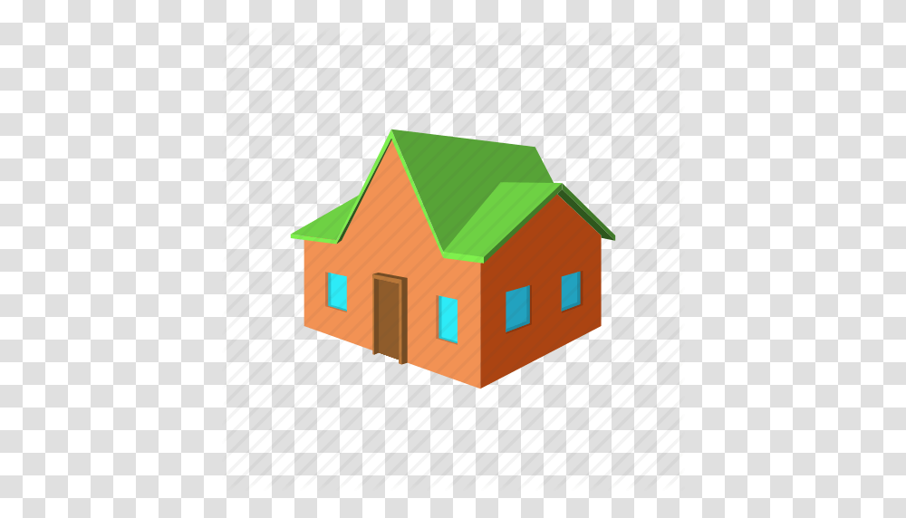 Architecture Cartoon Estate Green Home House Red Icon, Housing, Building, Cottage, Nature Transparent Png