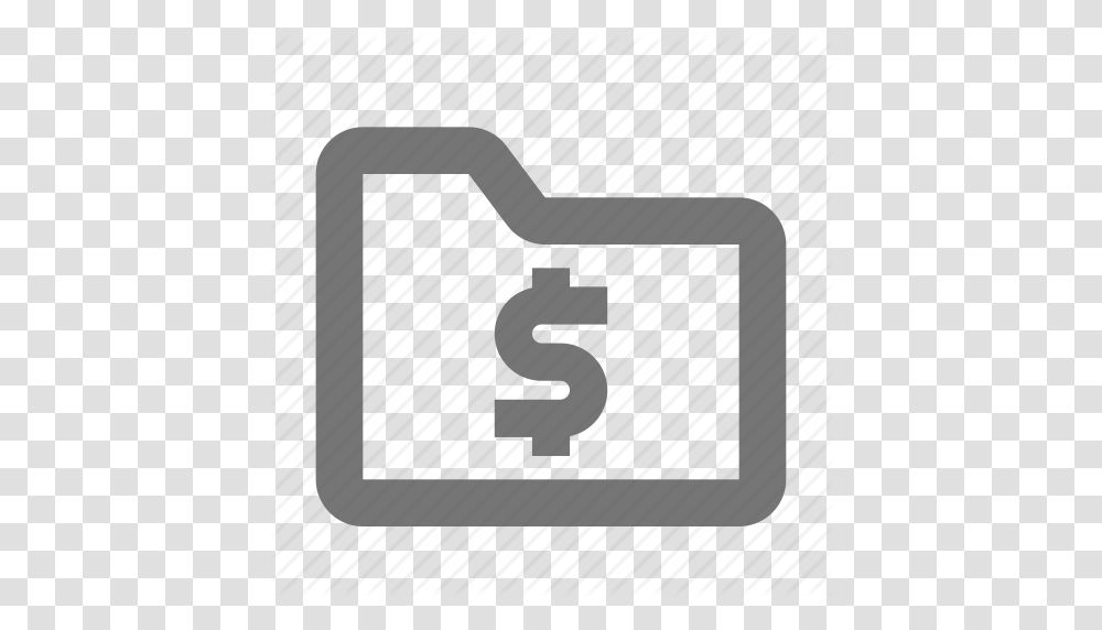 Archive Document Dollar File Folder Money Icon, Number Transparent Png