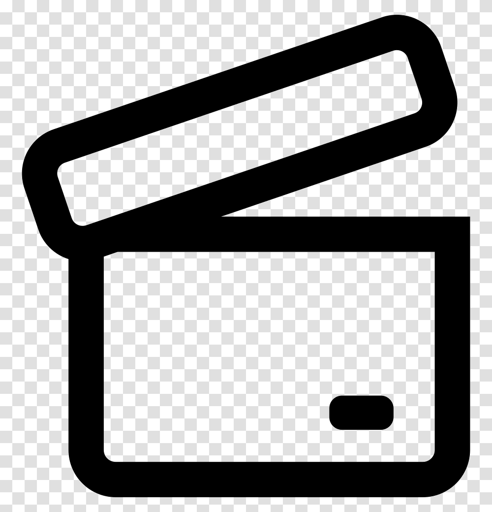 Archive Opened Box Outline Icon Free Download, Stencil, Mailbox, Letterbox Transparent Png