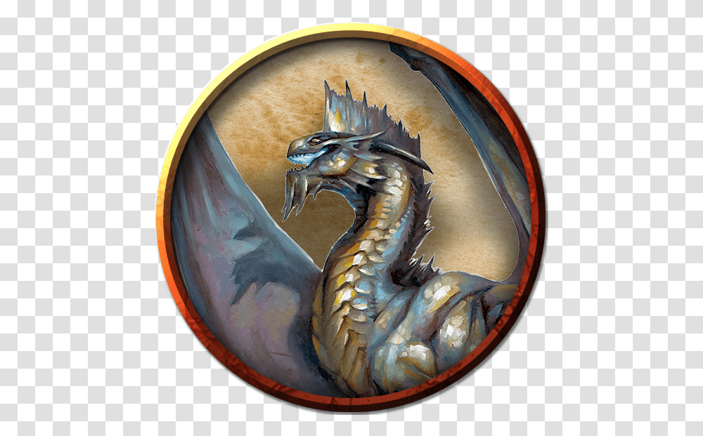 Archive Silver Dragon Token, Painting, Art Transparent Png
