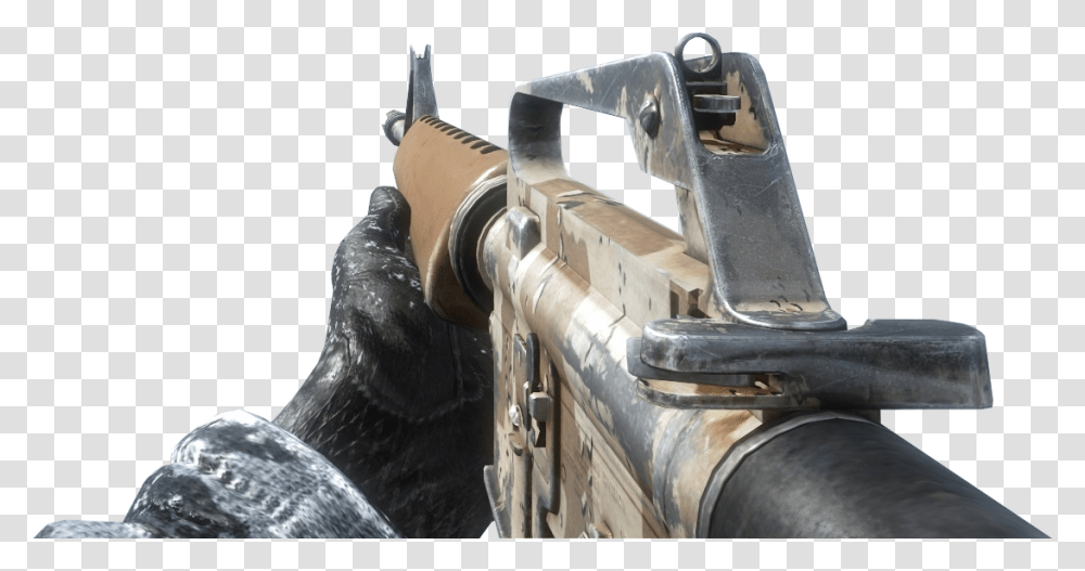 Archived Gold M16 Black Ops, Call Of Duty, Weapon, Weaponry, Bird Transparent Png
