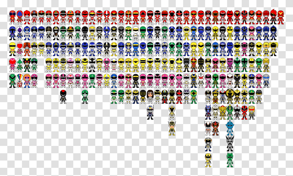Archived Power Rangers Pixels, Super Mario, Pac Man Transparent Png