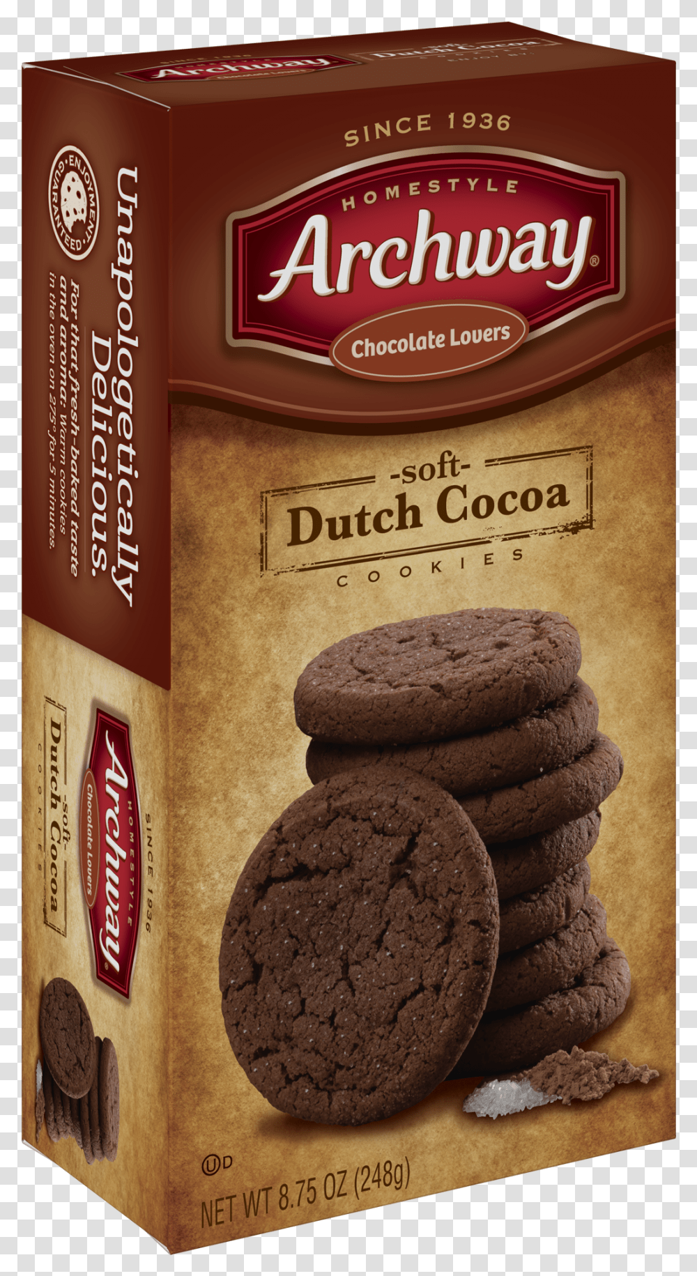 Archway Dutch Cocoa Cookies, Food, Biscuit, Chocolate, Dessert Transparent Png