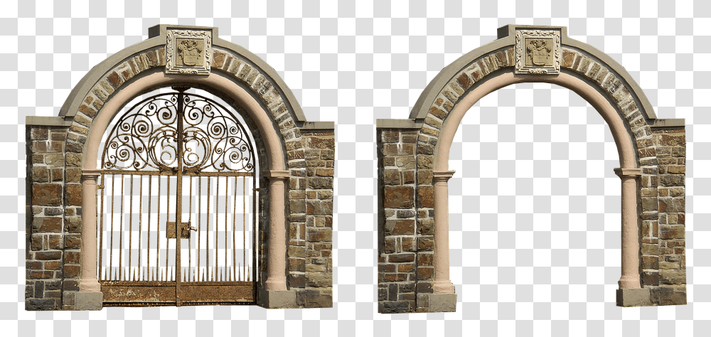 Archway Goal Iron Isolated Arch Architecture Arch Gate, Building, Arched, Brick, Pillar Transparent Png