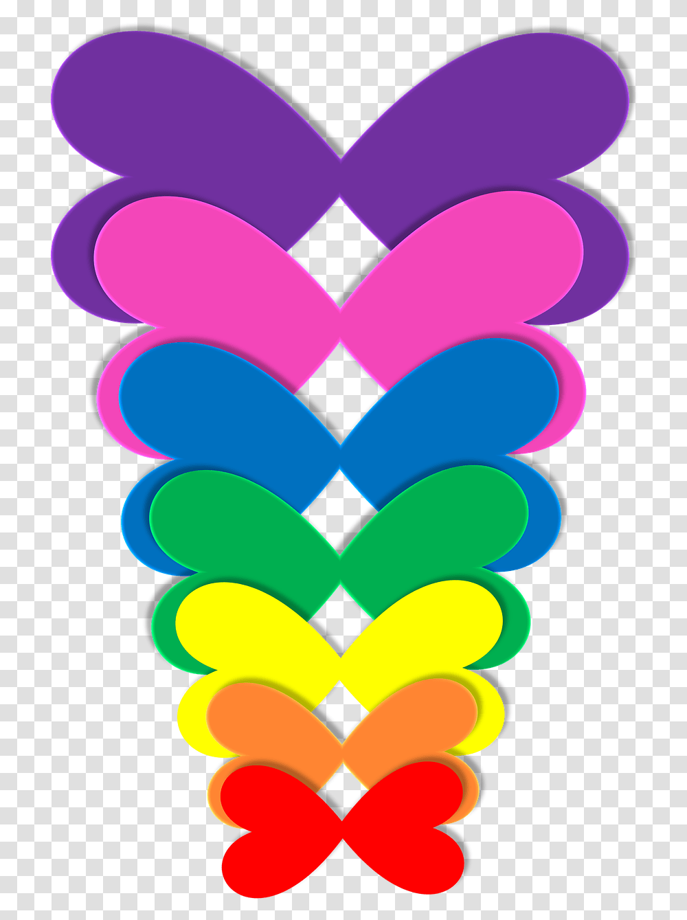 Arco Iris De Rainbow Colors Heart, Light, Graphics, Rug, Plectrum Transparent Png