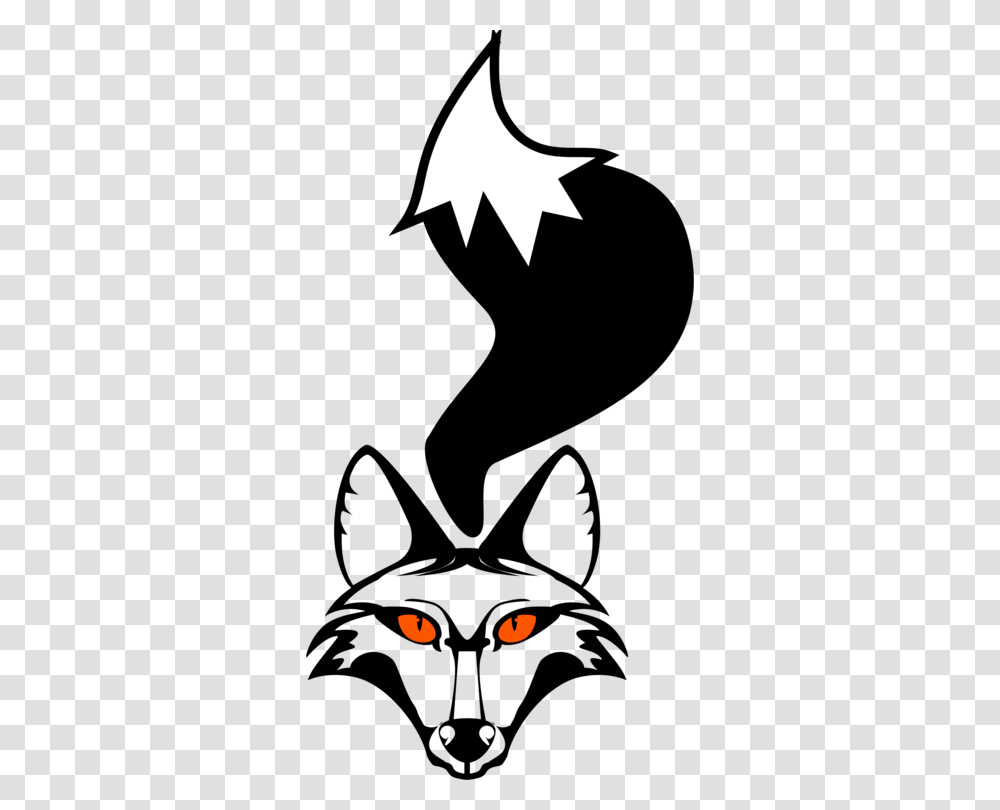 Arctic Fox Black And White Color, Logo, Trademark, Star Symbol Transparent Png