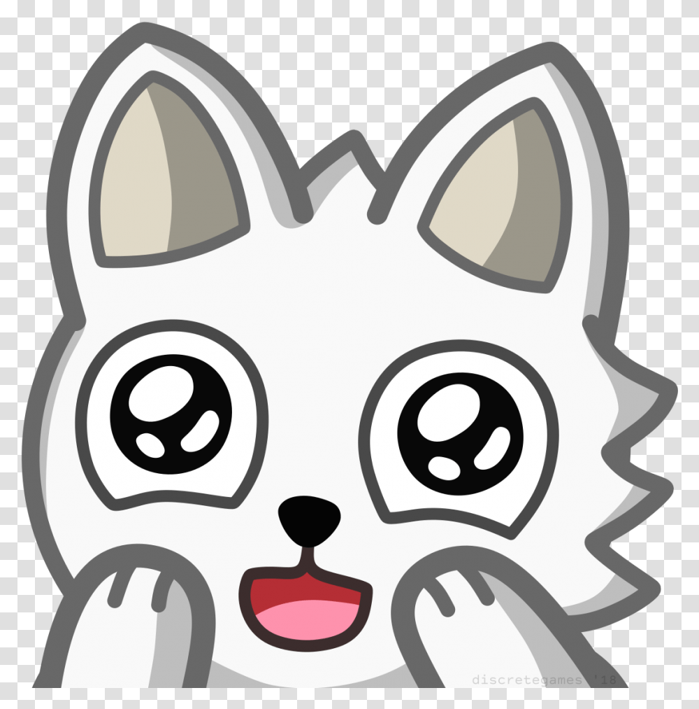 Arctic Fox Twitch Emote, Stencil, Drawing, Mask Transparent Png