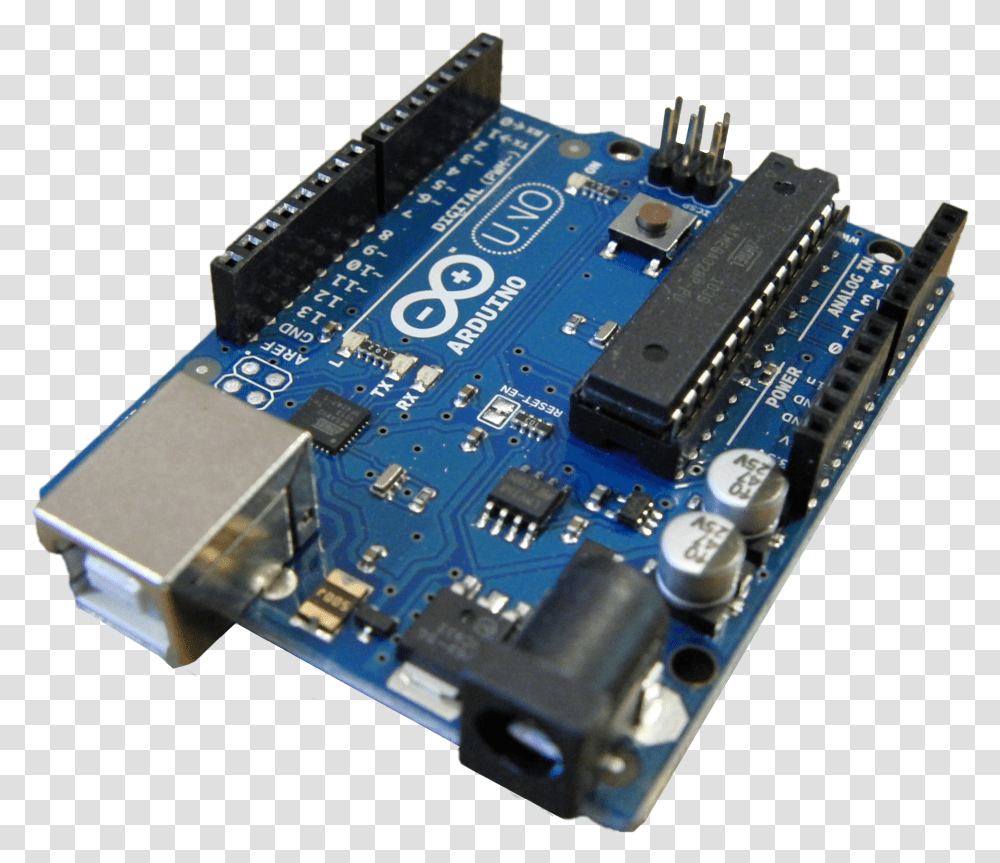 Arduino Uno Perspective Arduino Uno, Electronic Chip, Hardware, Electronics, Computer Transparent Png