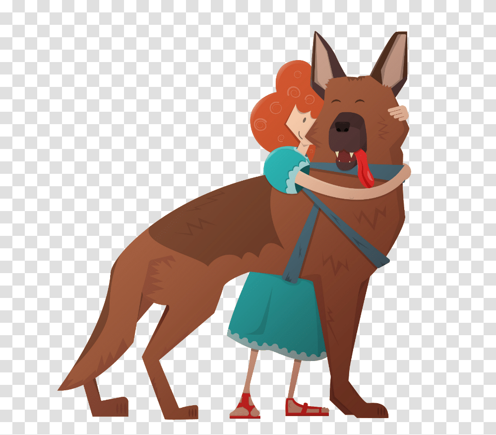 Are German Shepherds Good With Kids People Love Dog Cartoon, Animal, Mammal, Pet, Canine Transparent Png