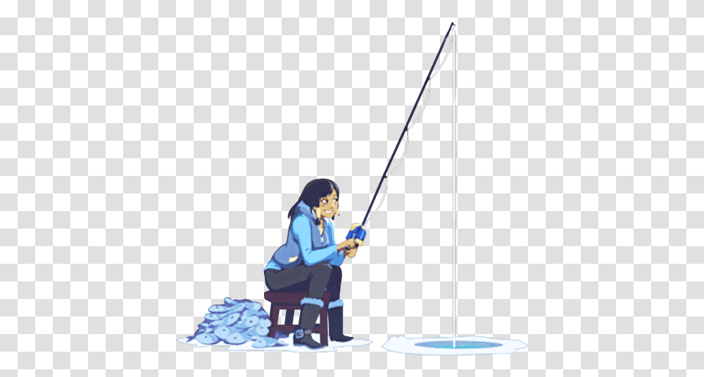 Are They Hinting That Reinhardt Is Pharah's Father Overwatch Cast A Fishing Line, Water, Outdoors, Person, Bow Transparent Png