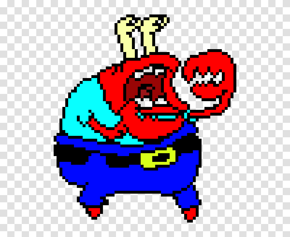Are You Feeling It Now Mr Krabs Pixel Art Maker, Pac Man, Poster Transparent Png