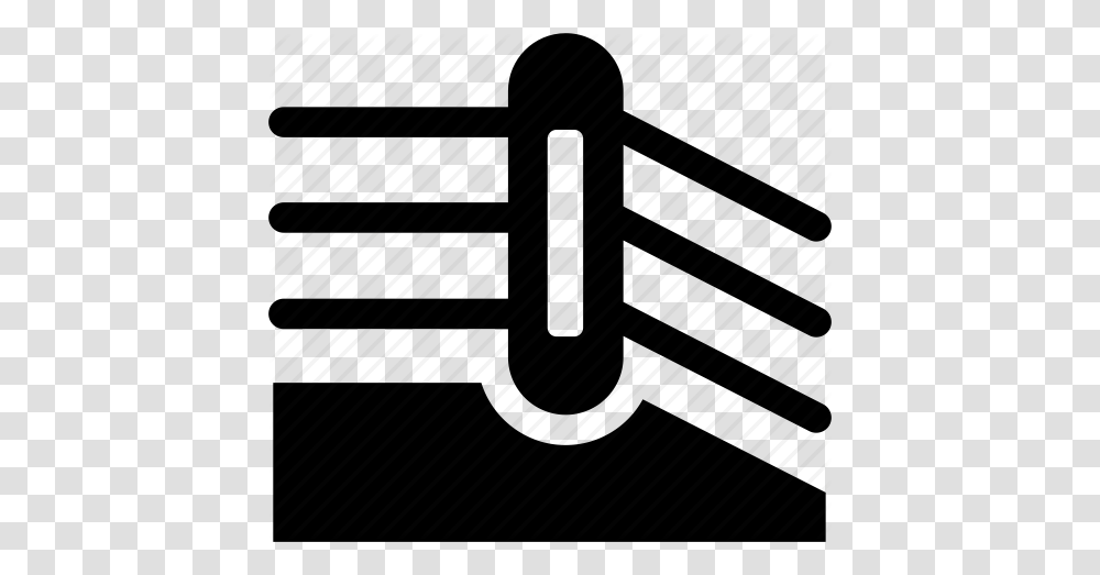 Arena Battle Battlefield Boxing Corner Stage Icon, Piano, Tarmac, Handrail, Buckle Transparent Png