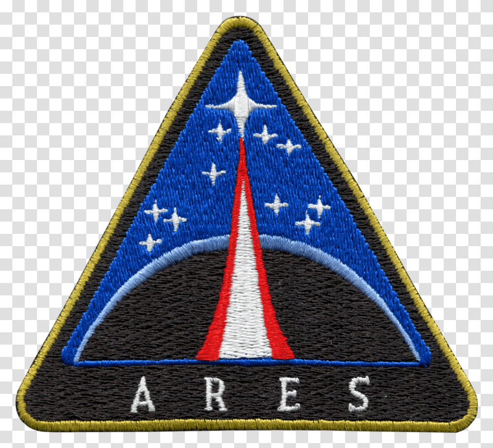 Ares Space Patches Ares Nasa, Triangle, Rug, Star Symbol Transparent Png