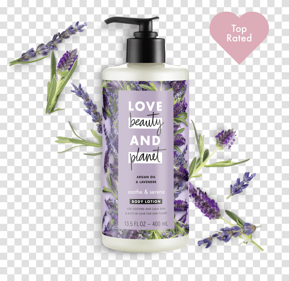 Argan Oil Lavender Body Lotion Love Beauty And Planet Lotion Lavender Transparent Png