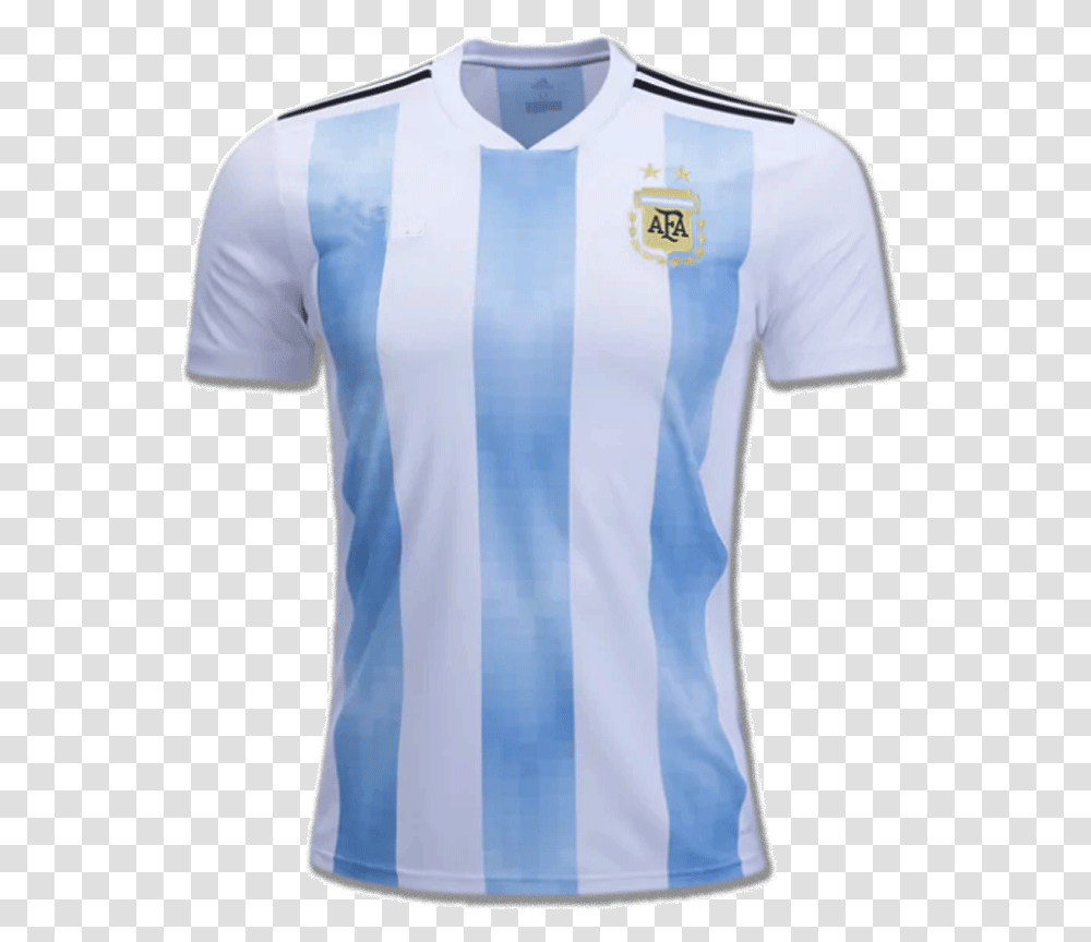 Argentina Football Jersey Home 2018 Fifa World Cup Argentina 2018 World Cup Jersey Transparent Png
