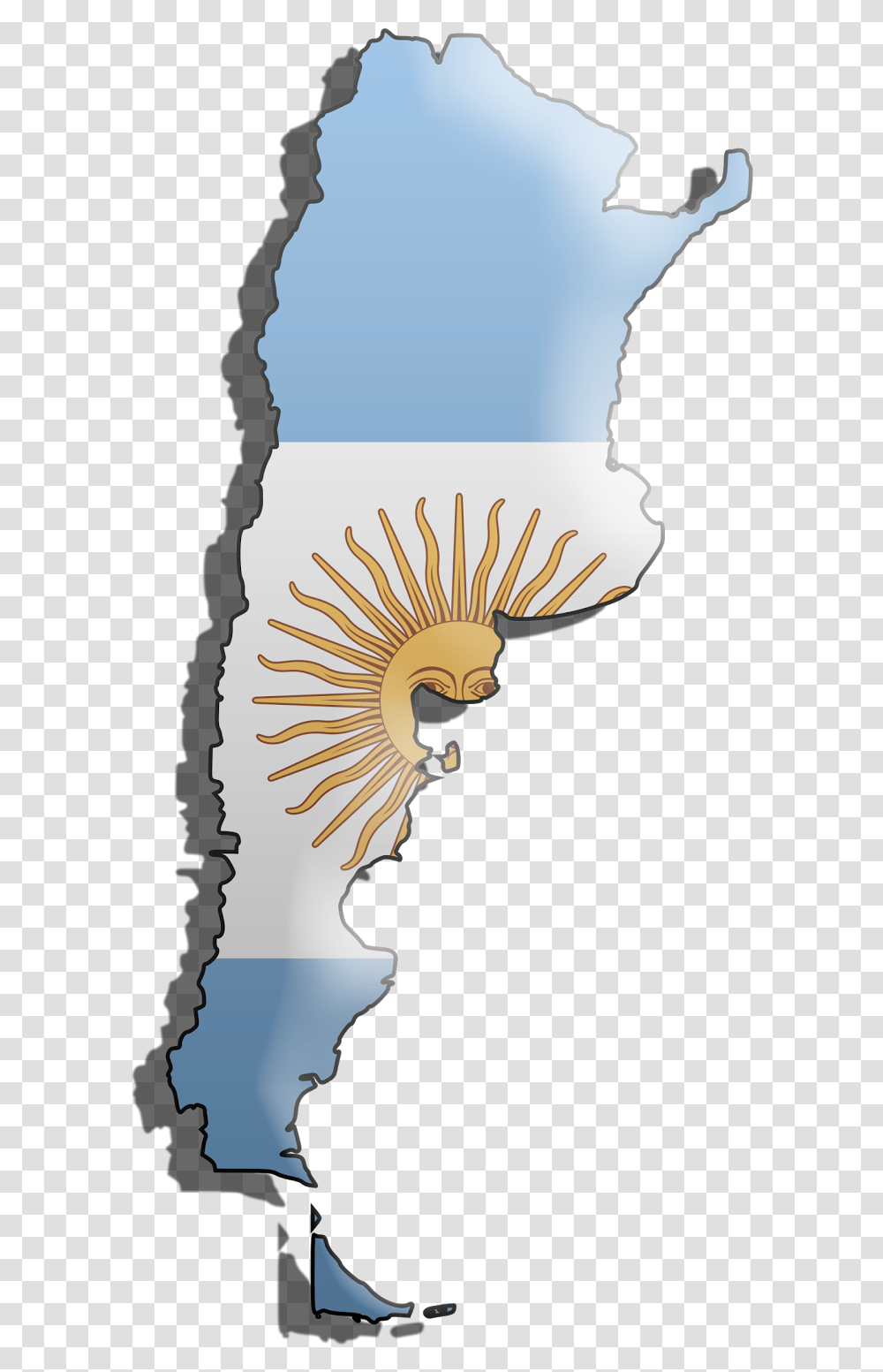 Argentina Map Flag, Person, Silhouette Transparent Png