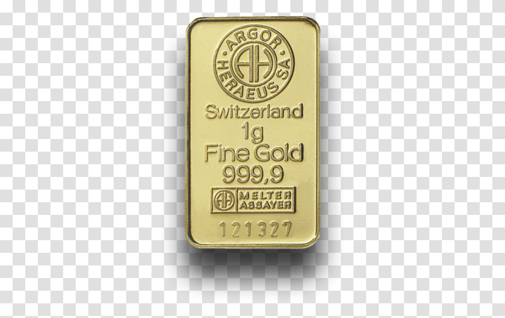 Argor Goldbar 1g Fine Gold 999.9, Mobile Phone, Electronics, Label Transparent Png