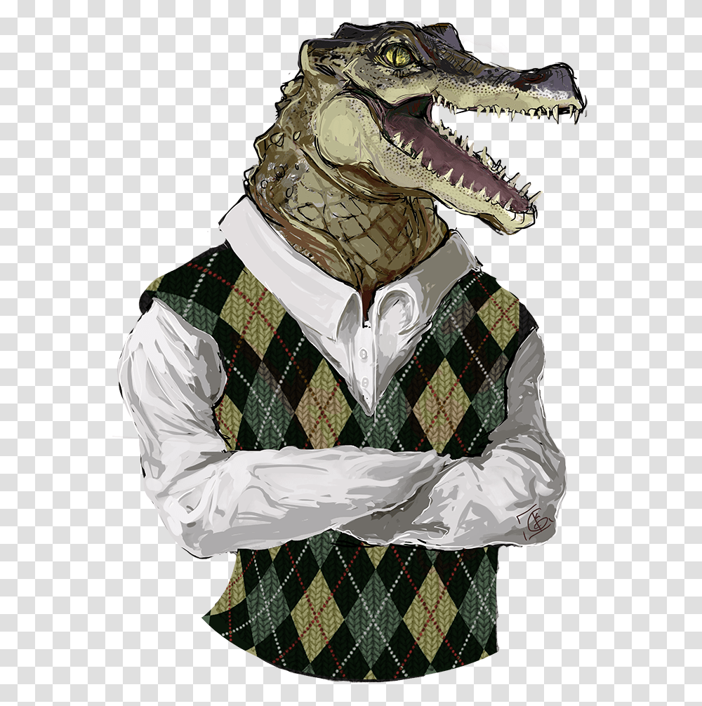 Argyle Alligator American Crocodile, Apparel, Reptile, Animal Transparent Png