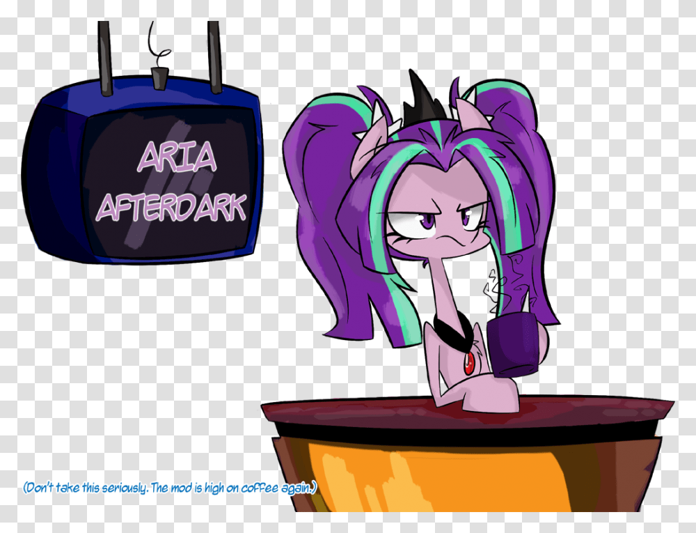 Aria Blaze Artist Mlp Space Ghost, Purple, Poster, Advertisement Transparent Png