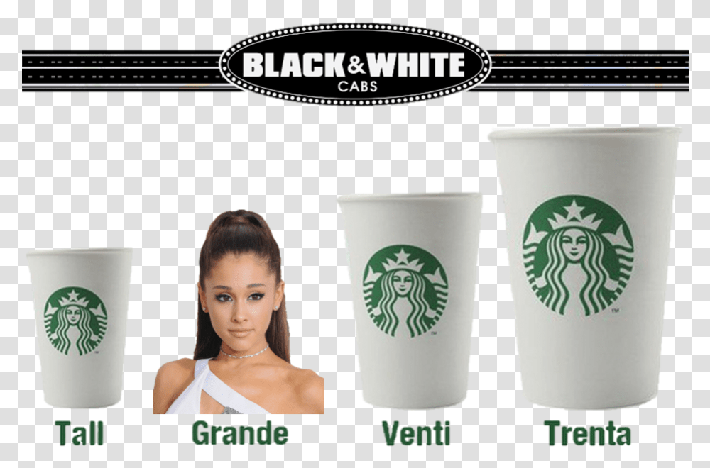Ariana Grande 2017 11 09 2017 Starbucks New Starbucks Grande Size, Coffee Cup, Person, Human, Bottle Transparent Png