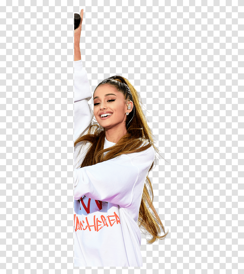 Ariana Grande And Social House, Face, Person, Smile, Hair Transparent Png