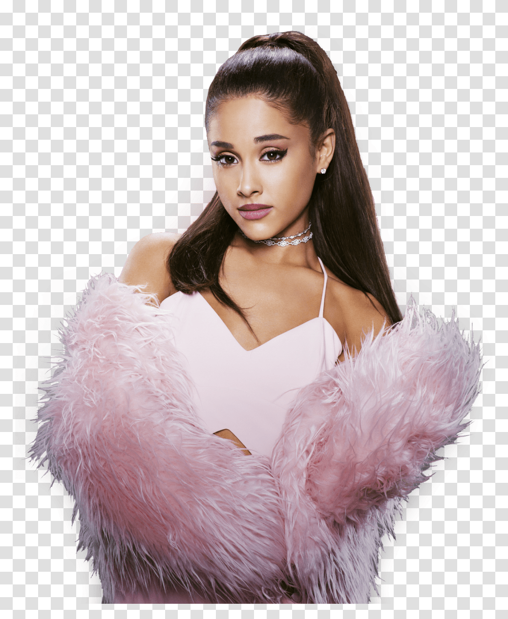 Ariana Grande Background, Apparel, Scarf, Person Transparent Png
