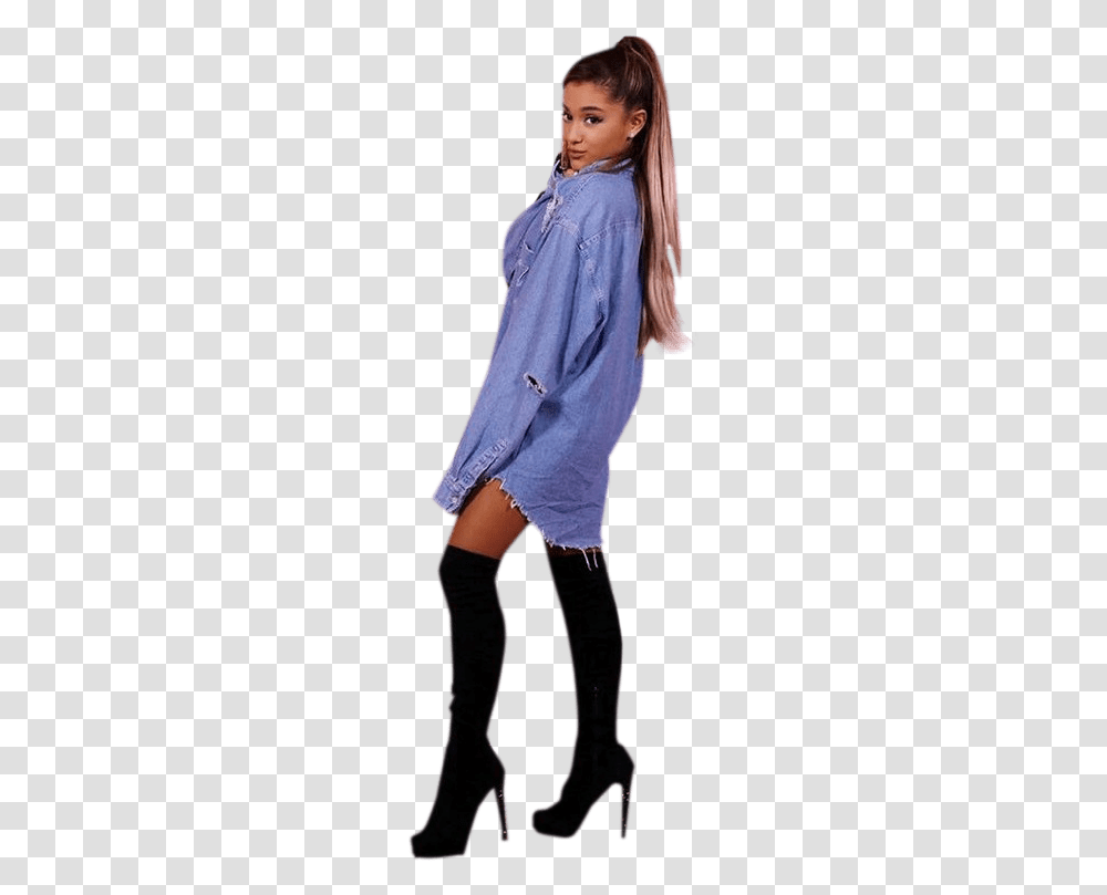 Ariana Grande Blue, Costume, Person, Sweater Transparent Png