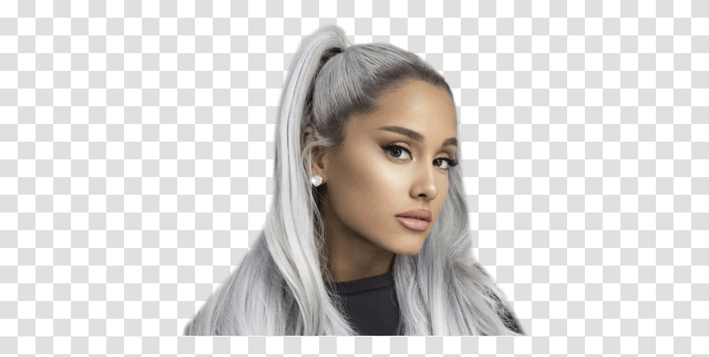 Ariana Grande Free Download Ariana Grande Silver Hair, Face, Person, Human, Blonde Transparent Png