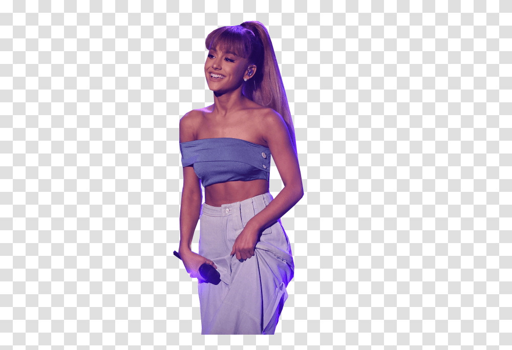 Ariana Grande On Stage Image, Evening Dress, Robe, Gown Transparent Png