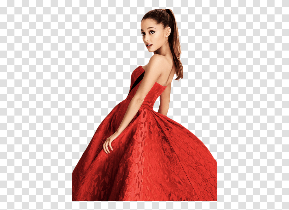 Ariana Grande Photoshoot Red Dress, Apparel, Female, Person Transparent Png