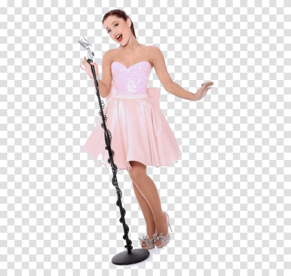 Ariana Grande Pink Dress, Costume, Female, Person Transparent Png