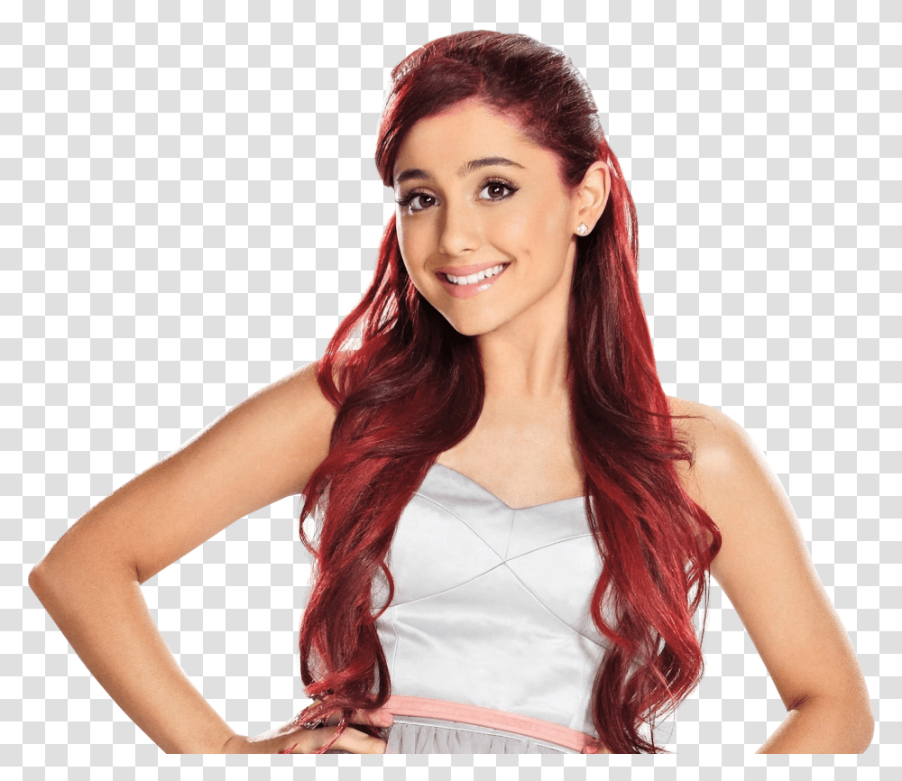 Ariana Grande Red Hairs Image Ariana Grande Red Hair Sam And Cat, Clothing, Person, Evening Dress, Robe Transparent Png
