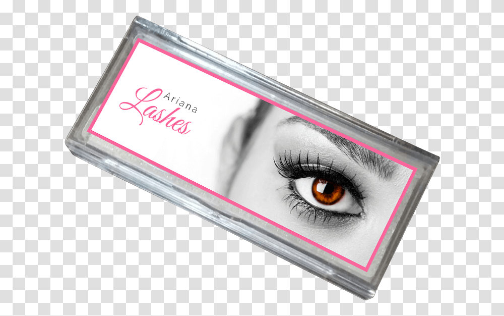 Ariana Lashes High Quality 3d Mink Lashes With Eyelash Logo Box, Text, Label, Art, Paper Transparent Png