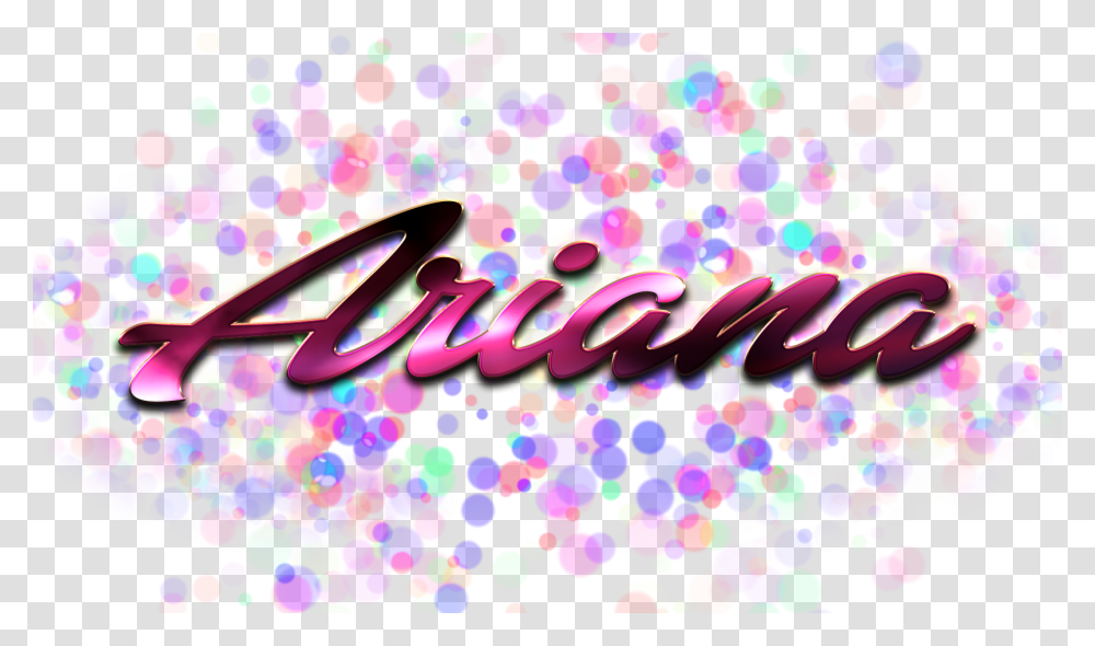 Ariana Name Logo Bokeh Kajal Name Wallpaper Download Hd, Light, Confetti, Scissors, Blade Transparent Png