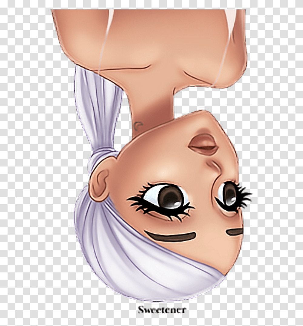 Arianagrande Ari Ariana Grande Emoji Icon Sticker Arimo Ariana Grande Sweetener Emoji, Comics, Book, Manga, Person Transparent Png