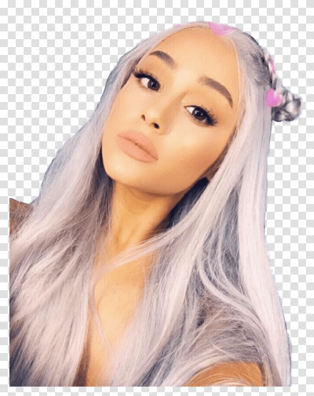 Arianagrande Makeupartist Makeup Pink Tumblr Aesthetic Ariana Grande, Face, Person, Hair Transparent Png
