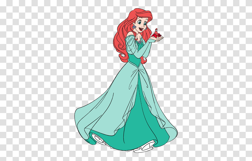 Ariel And Friends Clip Art Disney Clip Art Galore, Person, Female, Dress Transparent Png
