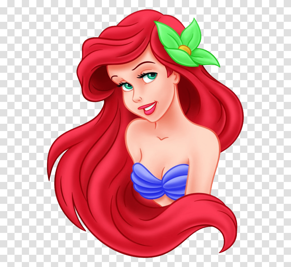 Ariel Ariel Little Mermaid Face, Person, Label Transparent Png